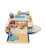 Epoch Calico Critters Sylvanian Families Seaside Cruiser House Boat + 12... - £52.96 GBP