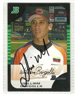 william bergolla signed autographed card 2005 bowman prospects - $183.65 MXN