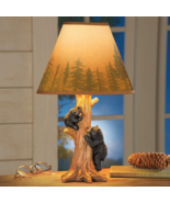 Rustic Bear Table Desk Nightstand Lamp Light Woodland Cabin Lodge Home D... - €54,53 EUR