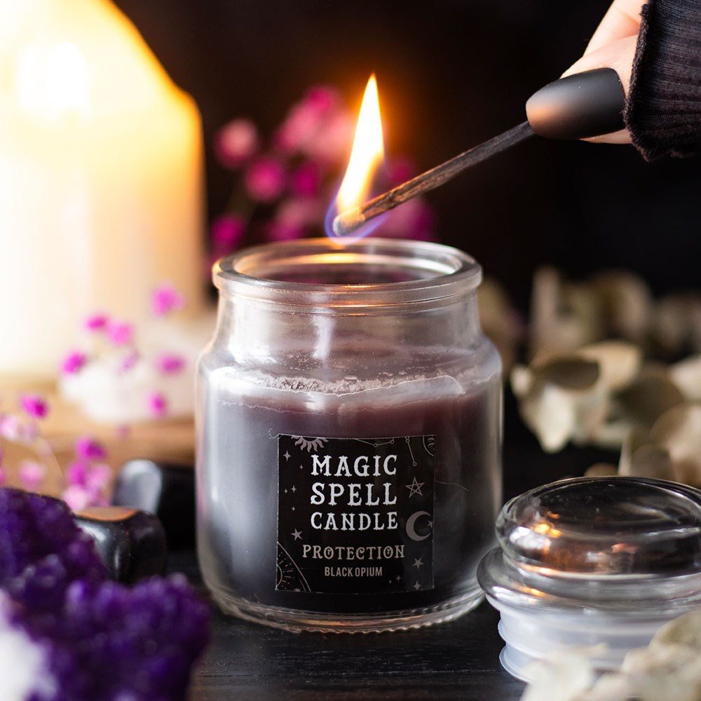 Set of 6 Wicca Halloween Ritual Magic Scented Spell Candle in Glass Jars Item image 8