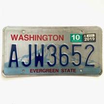 2019 United States Washington Evergreen State Passenger License Plate AJ... - $225.96 MXN