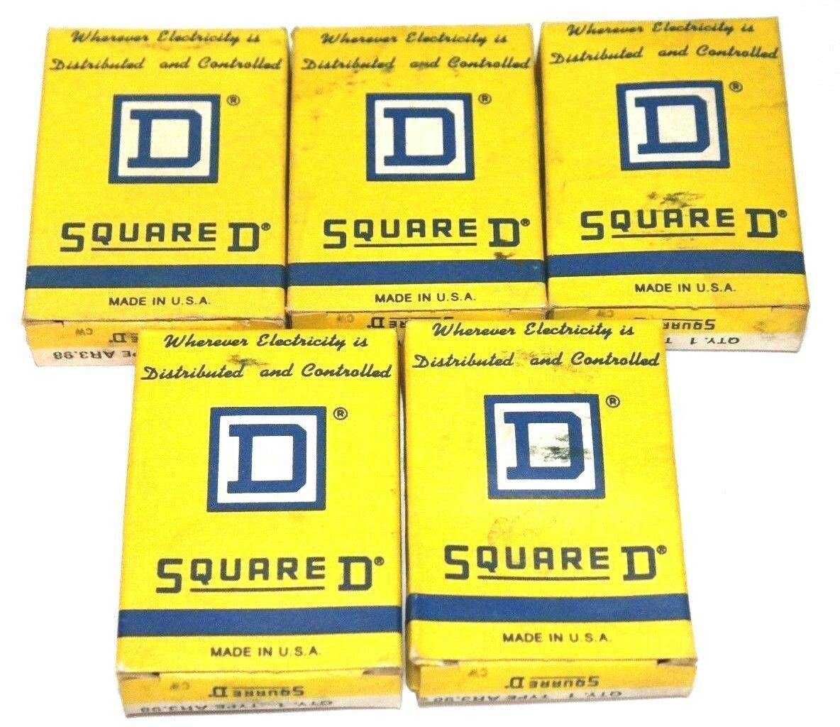 LOT OF 5 NIB SQUARE D AR3.98 THERMAL OVERLOAD RELAYS 586644 - $49.99