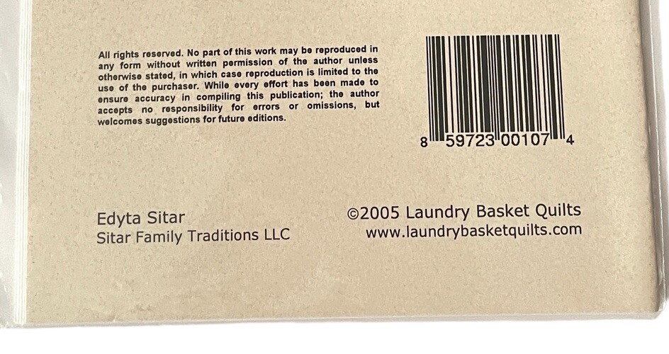 Laundry Basket Floral Quilt Pattern IRIS Raw Edge Applique 20" x 24" Item image 6