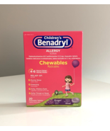 Children&#39;s Benadryl Allergy Relief Chewable Tablets, Grape, 20 Ct Exp 01... - €43,05 EUR