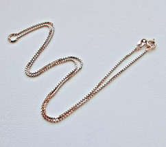 CNT 925 STERLING SILVER MADE IN ITALY ROSE VERMEIL NECKLACE SIZE APPROX.... - $324.86 MXN
