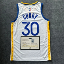 Stephen Curry SIGNED Golden State Warriors White Jersey + COA  - £131.85 GBP