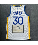 Stephen Curry SIGNED Golden State Warriors White Jersey + COA  - £118.67 GBP