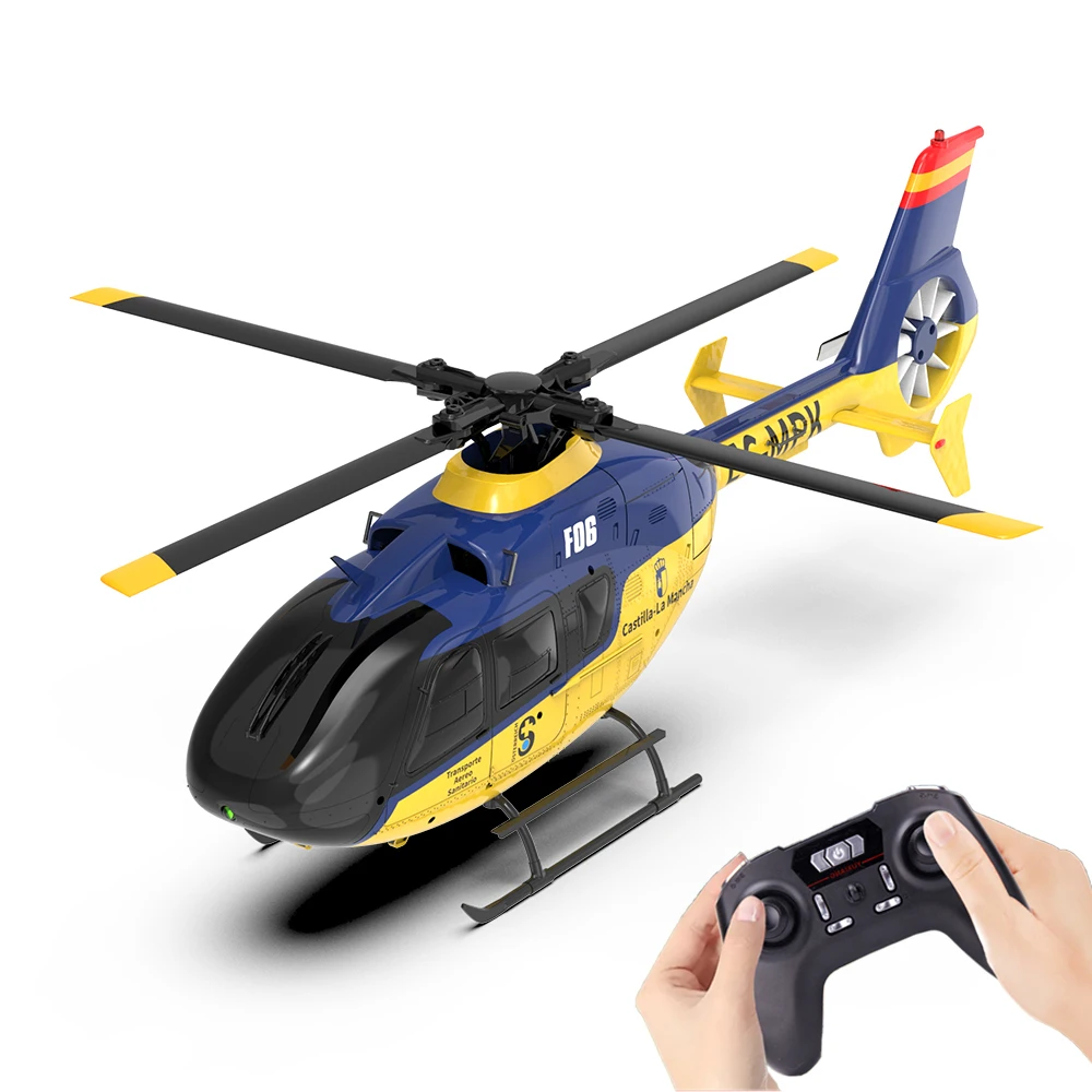 YXZNRC F06 EC135 RC Helicopter 2.4G 6CH 6 Axis Gyro Model 1:36 Scale RTF Direct - £277.16 GBP