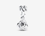 2024 Mother&#39;s Day Sterling silver Rose in Bloom Dangle Charm 793213C00 - £14.11 GBP