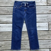 American Eagle Artist Stretch Crop Low Rise Denim Jeans Womens Size 2 - £14.19 GBP