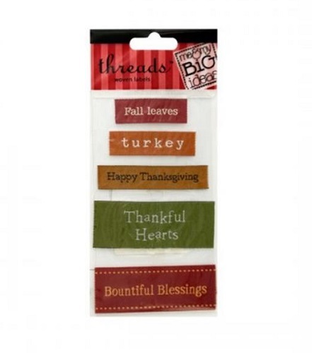 Thanksgiving Woven Labels - Great for Scrapbooking! - $6.42
