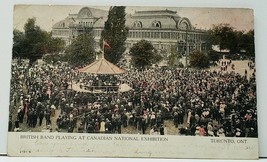 Toronto Ont British Band Playing Canadian National Exhibition 1906 Postcard H18 - £11.77 GBP