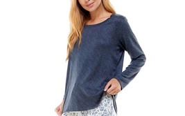 Roudelain Womens Whisper Luxe Long Sleeve Pajama Top Only,1-Piece,Size X-Large - £35.20 GBP