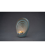 Handmade Cremation Keepsake Urn &quot;Guardian&quot; - Small | Oily Green Melange ... - $325.17 CAD+
