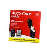 Accu-Chek Guide Test Strips for Diabetic Blood Glucose Testing (Pack of 25) - $702.96 MXN
