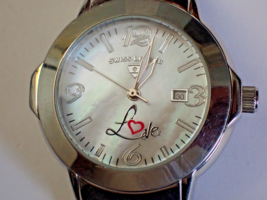 SWISS LEGEND Love 316L Sapphitek Date Quartz Women&#39;s Wristwatch - $49.01