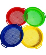 4 Pieces Sand Sifter Sieves For Sand Beach 9.75 X 8.75 Inch Plastic Beac... - £15.76 GBP