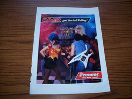 Rock Large Pinball Machine Magazine Ad Promo Artwork Advertising 1985 - £9.11 GBP