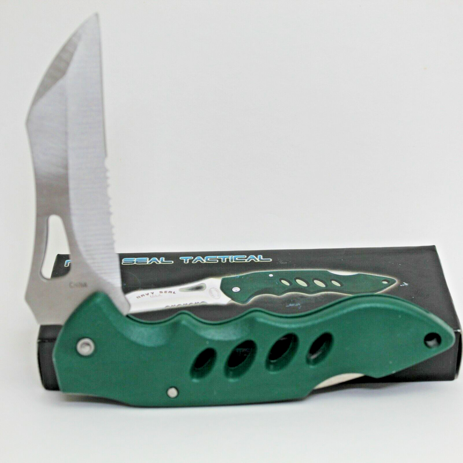 Navy Seal Tactical Folding Pocket Knife New 4.5 inch Blade 16-055D Frost Cutlery - $5.79
