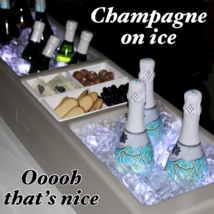 COOLER BARGE GRAY BEVERAGE BAR DISPLAY DRINKS SNACKS COOLER PORTABLE BAR... - $325.71