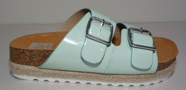 DV Dolce Vita Size 10 M CARTHER Mint Green Slide Sandals New Women&#39;s Shoes - £77.51 GBP