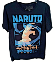 Naruto Shippuden T-Shirt Size Medium Black Rasengan 07 Anime Manga Action Pose - £8.44 GBP