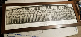 1945 PANORAMIC MILITARY GROUP Framed PHOTO 3188th  engineer construction... - $176.37