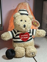 Starbucks Bearista Bear Valentines CONVICT Costume Jailbird 2003 W Tags - £8.38 GBP