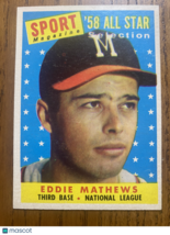 1958 Topps Eddie Matthews #480 - £31.46 GBP