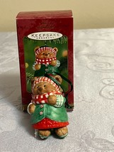 2001 Hallmark Keepsake Ornament Skating Sugar Bear Bell - £7.96 GBP