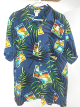 Cherokee Waikiki Wear Hawaiian Mens Shirt Size XL Tropical Short Sleeve Colorful - £13.93 GBP