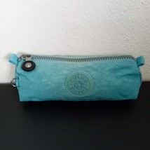 Kipling Blue Zipper Pouch Freedom Pencil Case Cosmetics Travel Purse Bab... - $32.58 CAD