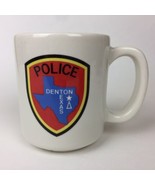 Used Denton Texas Police Diner Coffee Tea Mug Cup 3.75” Tall Approx. 9 f... - £15.64 GBP