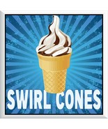 Swirl Cones DECAL (Various Sizes) Food Truck Concession Vinyl Decal - €7,69 EUR+