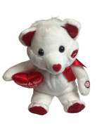 Dan Dee Valentine&#39;s Day 12 Plush Stuffed Animal Sings I Wanna Be Your Te... - £10.86 GBP