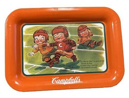 Vintage 1997 Cambell’s Kids Tin Serving Tray - Kids Playing Football - $143.34 MXN