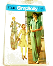 Vintage Sewing Pattern Simplicity #7046 Misses Shirt Jacket Pants Skirt - £4.61 GBP