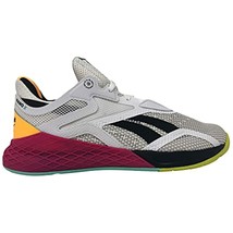 Reebok Women&#39;s Nano X Sneakers GW6012 White/Core Black/Solar Gold Size 11M - £82.28 GBP