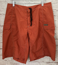 Exofficio Shorts mens 34 Sun Orange cargo board Mesh Liner Polyester - $32.00