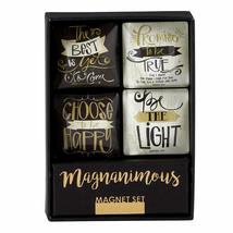 Creative Brands Heartfelt Collection-Square-Shaped Glass Magnets, Set of... - £19.98 GBP