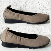 Josef Seibel Taupe Nubuck Leather Low Wedge Double Air Reaction Shoes-Wo... - $889.54 MXN