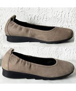 Josef Seibel Taupe Nubuck Leather Low Wedge Double Air Reaction Shoes-Wo... - $874.43 MXN