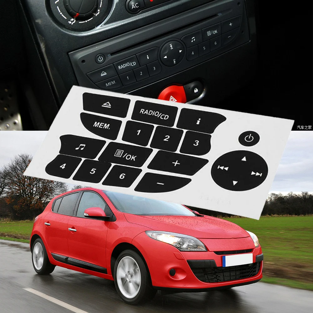 Audio CD Radio Button Repair Sticker Decal for Renault Clio 2009-2011 and Rena - £9.94 GBP