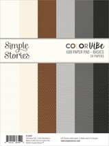 Simple Stories Double-Sided Paper Pad 6&quot;X8&quot; 24/Pkg-Color Vibe Basics SCV... - $324.55 MXN