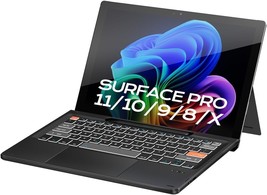 Surface Pro 11/10/9/8/X Gen 13&quot; Keyboard, Bluetooth Keyboard with Touch ... - $554.66 MXN