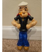 Vintage Popeye the Sailor Man Ceramic 8&#39;&#39; Painted - $66.49