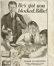 1923 Milton Bradley Games Advertisement Three Guardsmen 14 x 5.5&quot; Antique - £14.45 GBP