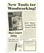 Print Ad Delta Quality Tools for Woodworking 1934 1/2-Page Advertisement - €8,30 EUR