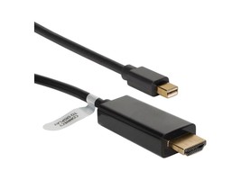 QVS MDPH-06BK 6Ft Mini Dispport/Thunderbolt To Hdmi Digital Video Black Cable - £41.86 GBP