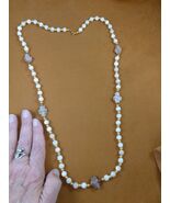 CR510-15 Fairy Stone CHRISTIAN 5 CROSS Lucky Crystal 34&quot; Mother o Pearl ... - €121,90 EUR